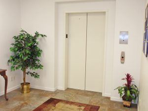 Elevators at Blue Pacific Realty