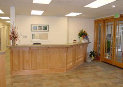 Reception area at Blue Pacific Realty
